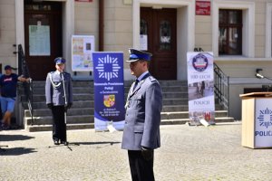 Wręczenie aktu mianowanie na wyższy stopień Komendanta Powiatowego Policji w Świebodzinie przez Komendanta Wojewódzkiego Policji w Gorzowie Wlkp.