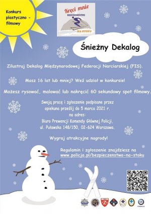 Plakat konkursu Śnieżny Dekalog