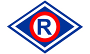 Symbol Wydziału Ruchu drogowego, litera R